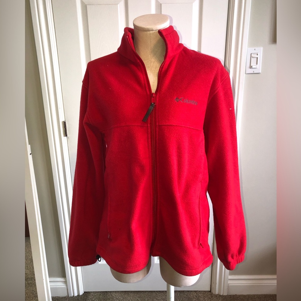 3/$40 Columbia red zip up sweater